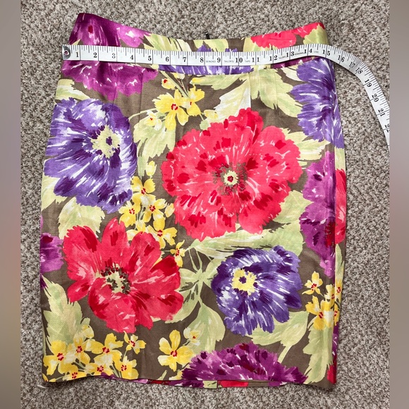 NWT Banana Republic Floral Pencil Skirt size 8P - Picture 4 of 16